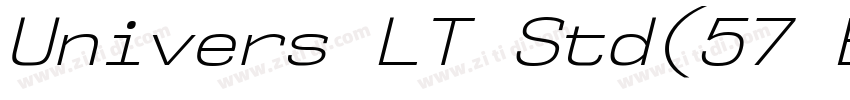Univers LT Std(57 Bo字体转换 Univers LT Std(57 Bo字体转换